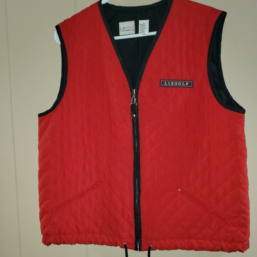 Liz Clairborne Liz Golf Red Vest